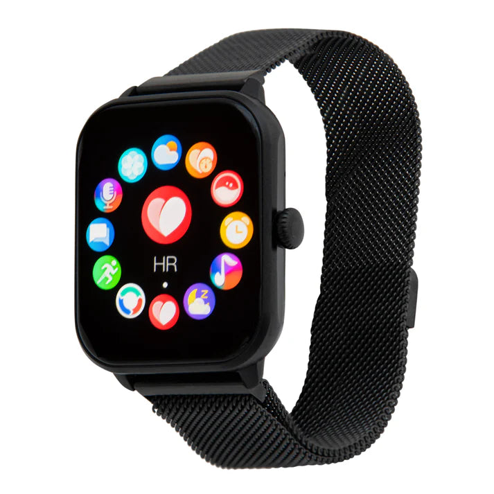 iWatch Model #: BCBM - Black Case with Black Metal Band