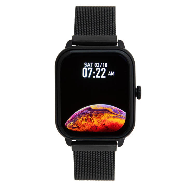 iWatch Model #: BCBM - Black Case with Black Metal Band