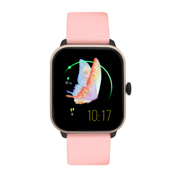 iWatch Model #: GCPR - Gold Case Pink Rubber Band